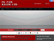 Tablet Screenshot of ckcarsales.com